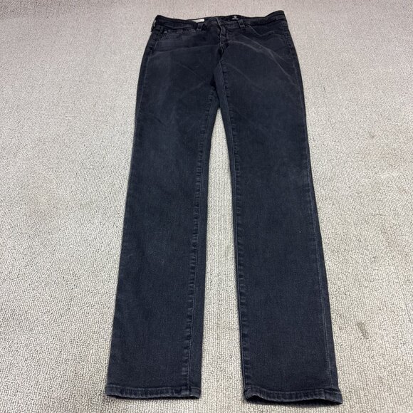 AG Adriano Goldschmeid Jeans The Legging Super Skinny Black Pockets Size 29 - Picture 1 of 13